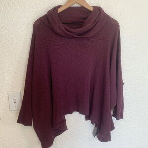Free People FP Beach World Traveler Ribbed Purple Pullover Size:Medium